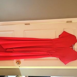 Womens size Small, super soft and stretchy Jodifl red, flowy dress.